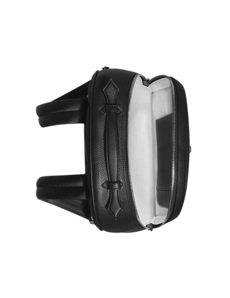 Montblanc Companion Leather Backpack in Black - Laptop Bag - 0