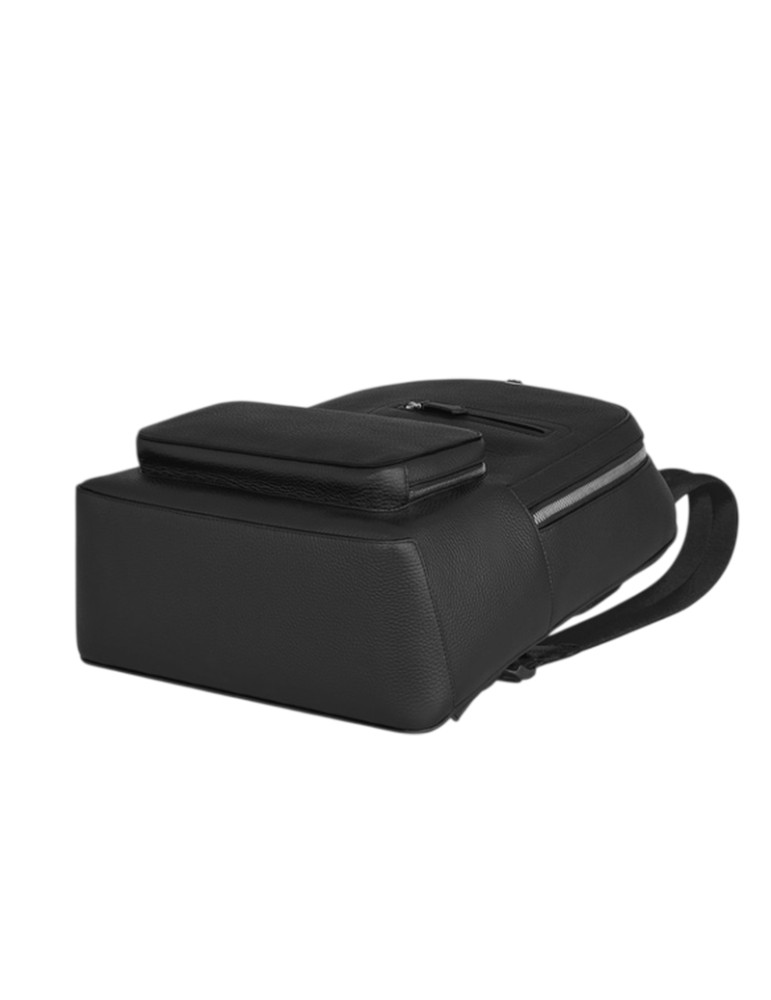 Zaino Montblanc - Companion in Pelle Nero - Porta Pc - 0