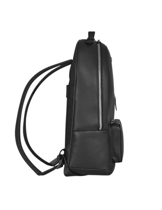 Montblanc Companion Leather Backpack in Black - Laptop Bag - 0
