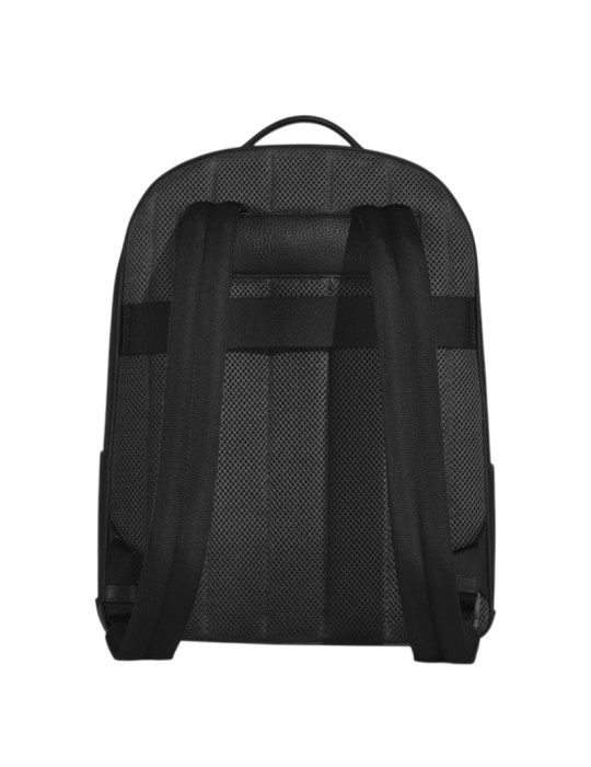 Montblanc Companion Leather Backpack in Black - Laptop Bag - 0