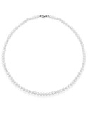 Coscia Necklace-18 Kt White Gold-Freshwater Pearls 4.5 - 5 mm-LBNKFW50.227