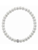 Bracciale Lelune - Perle 4,5 - 5mm-Sfera in Oro Bianco 18kt-LLBRE01.50