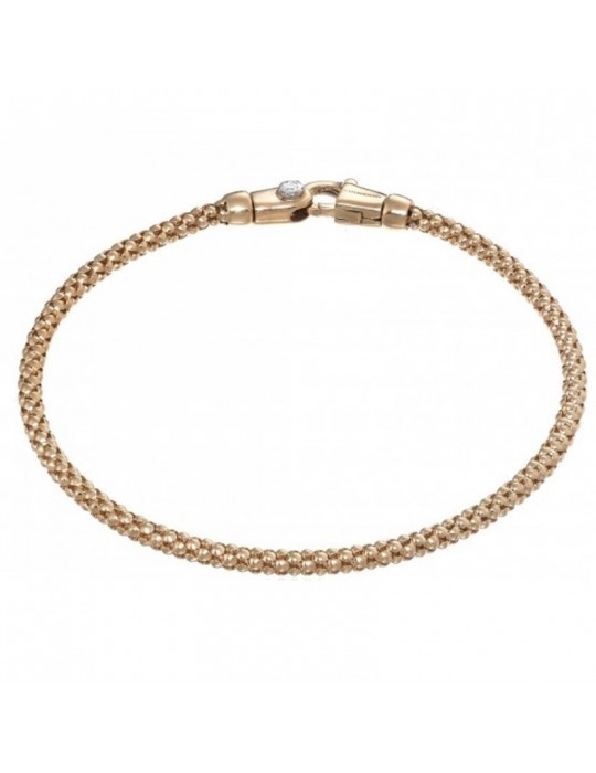 Chimento Bracelet - Tradition Gold Pomegranate 18 cm in Rose Gold with Diamonds - 0