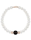 Lelune Bracelet - Freshwater Pearls - Smoky Quartz Sphere - LLBR40.2