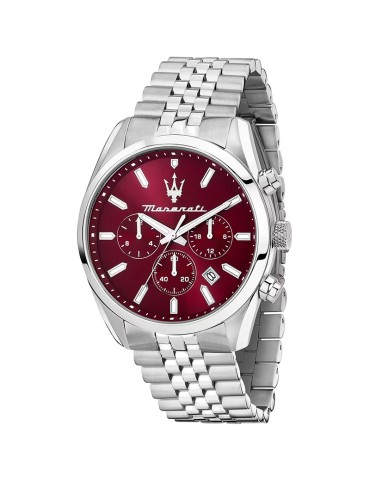 Maserati Watch - Chronograph - Silver - 43mm - Red - R8853151024