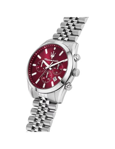 Orologio Maserati - Cronografo - Silver - 43mm - Rosso - R8853151024 2