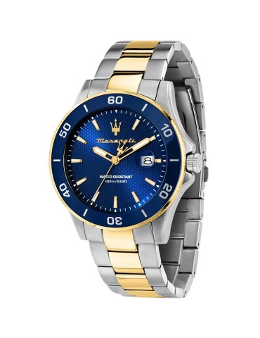 Orologio Maserati  - Bicolor Silver e Gold - 43mm - Blu - R8873600010