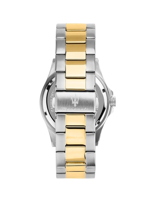 Maserati Watch - Bicolor Silver and Gold - 43mm - Blue - R8873600010