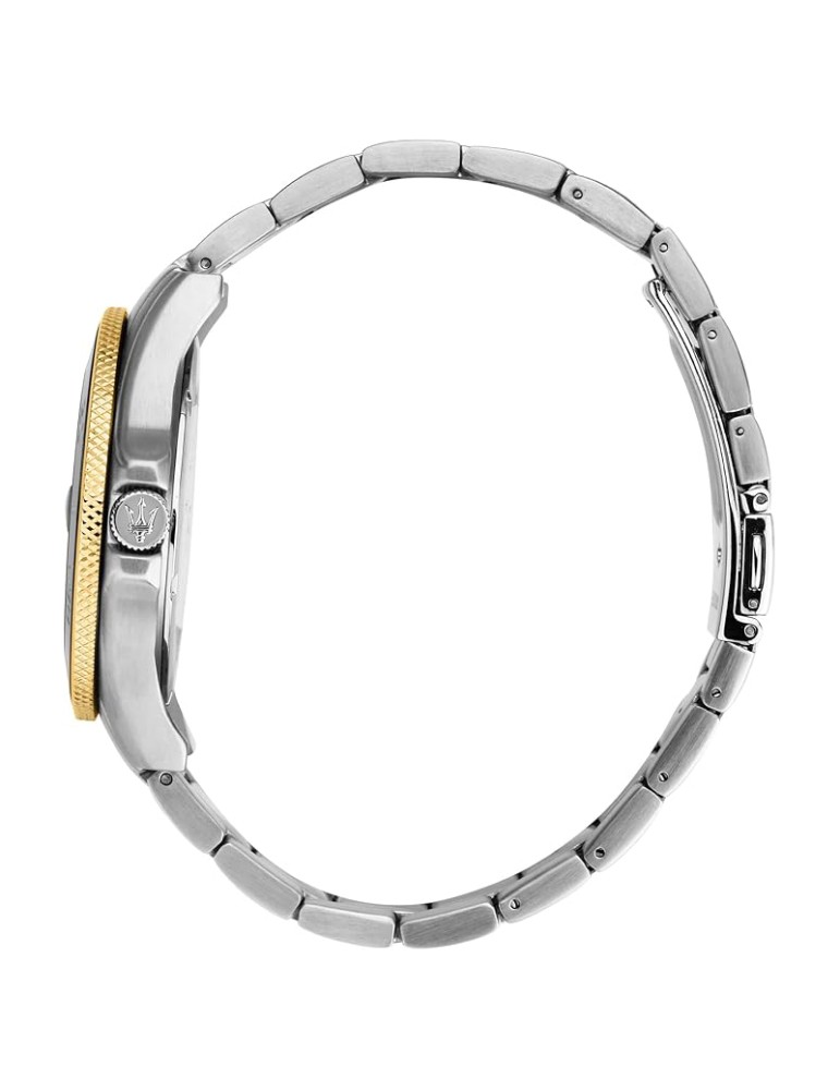 Maserati Watch - Bicolor Silver and Gold - 43mm - Blue - R8873600010