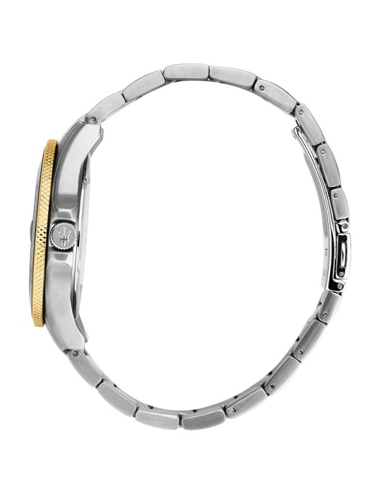 Maserati Watch - Bicolor Silver and Gold - 43mm - Blue - R8873600010