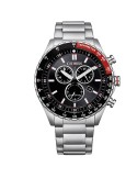 Citizen Eco-Drive Marine Chrono Sport 43mm Black Red Watch - 0