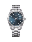 Vagary Watch - Time and Date - Silver-39mm-Petrol Green-IB9-115-73