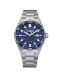 Orologio Vagary - Aqua39 - Tempo e Data - Silver - 39mm-Blu-IB9-514-71