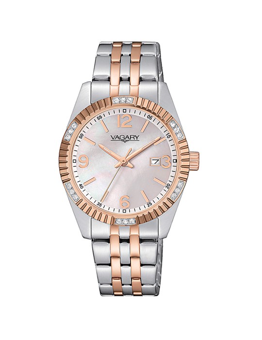 Orologio Vagary -Silver Rose Gold-31mm-Madreperla-Cristalli-IU2-332-11