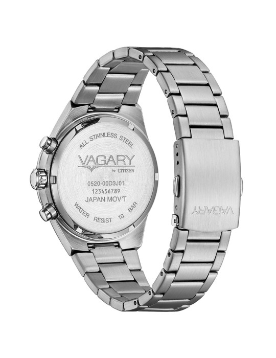 Vagary Watch - Aqua39 - Chronograph - Silver - 40mm-Green-IV2-214-41
