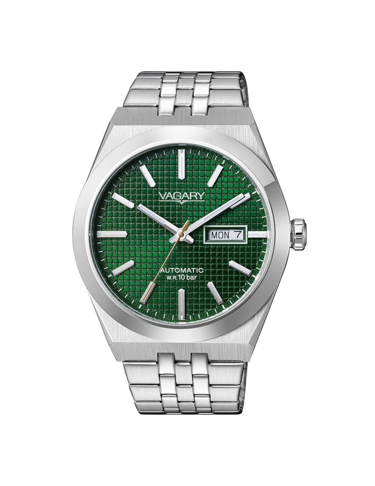 Orologio Vagary da Uomo - Argento - 40mm - Verde - IX3-513-41