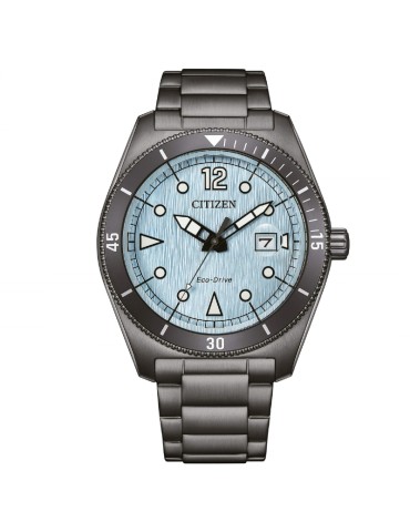 Citizen Eco-Drive Marine 43mm Metal Gunmetal Blue Watch - 0