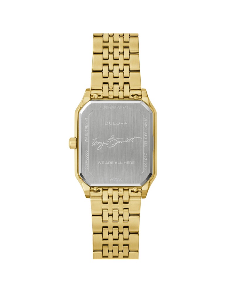 Bulova Watch - Classic Tony Bennett Quartz 32mm Gold Silver White - 0