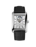 Orologio Frederique Constant - Classics Carrée Heart Beat Automatico 42mm Argento con Movimento a Vista - 0