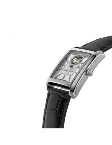 Orologio Frederique Constant - Classics Carrée Heart Beat Automatico 42mm Argento con Movimento a Vista - 0 2