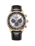 Orologio Citizen Eco-Drive - Aviator Cronografo 42mm Dorato Argento - 0