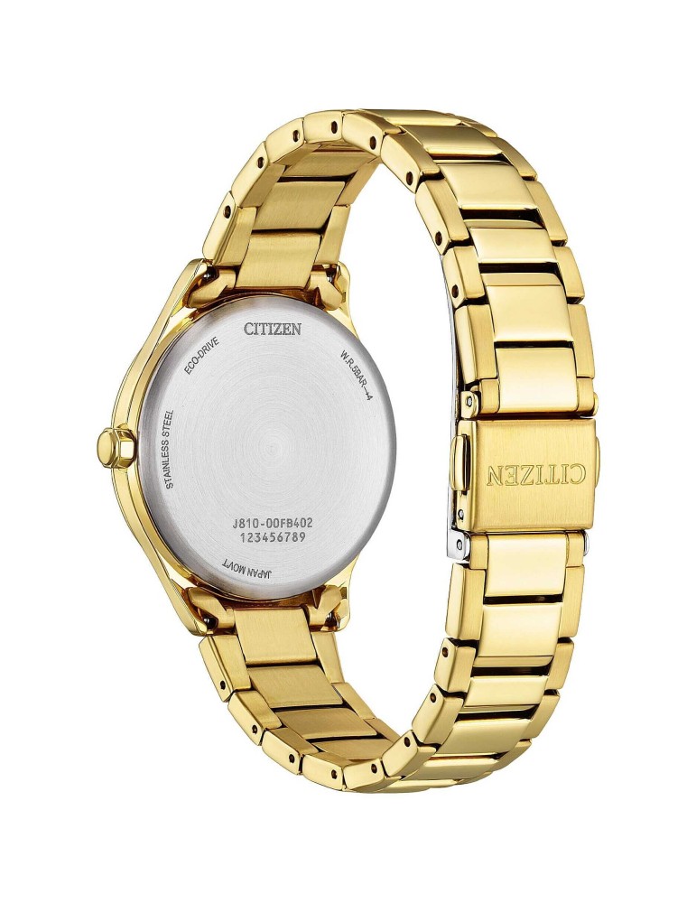 Citizen Watch - Elegance Of Collection Eco-Drive 34mm Gold Green - 0
