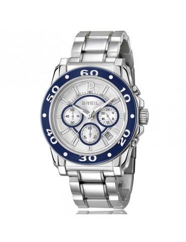 Orologio Breil Uomo - Mantalite Cronografo 41,5mm Argento Blu - TW1103