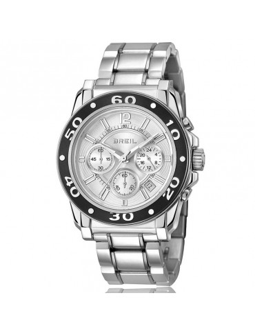 Orologio Breil Uomo - Mantalite Cronografo 41,5mm Argento Nero- TW1103