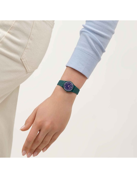 Orologio Swatch - Teal Wave - Solo Tempo - Verde - 25mm - Blu - LL127