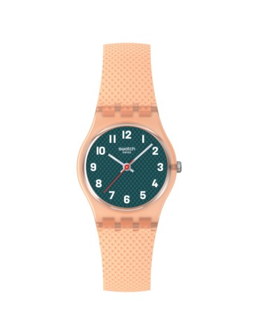 Swatch Watch - Only Time - Peach Pink - 25mm - Green - LO117