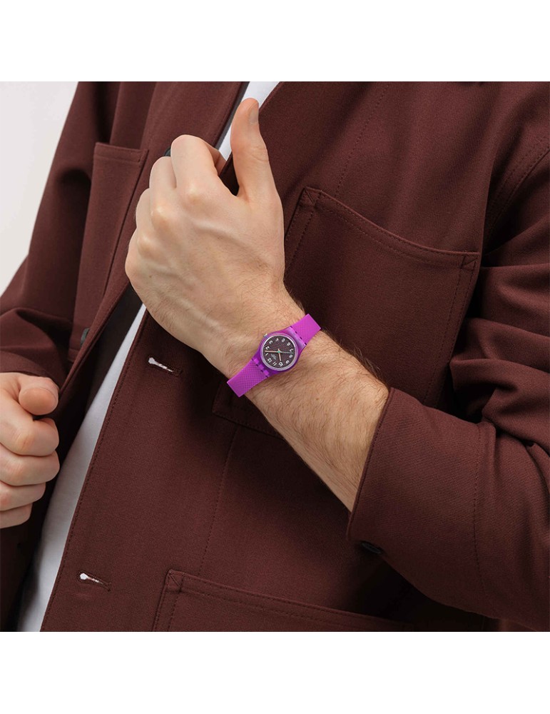 Orologio Swatch - Magenta Weave - Viola - 25mm - Marrone - LV122