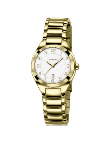 Orologio Breil Uomo - Precious Tempo e Data Dorato 32mm Bianco -TW1327