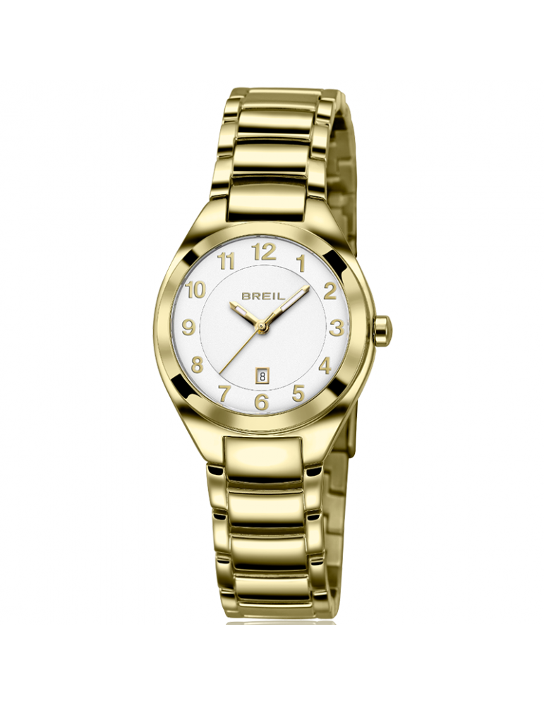Orologio Breil Uomo - Precious Tempo e Data Dorato 32mm Bianco -TW1327