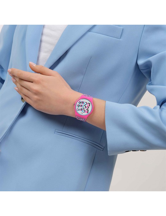 Swatch Watch - Valentine's Day - Love & Blah - Pink - 41mm - SO29Z156