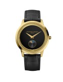Frederique Constant Classics Moneta 37mm Black Gold Moon Phase Watch - 0