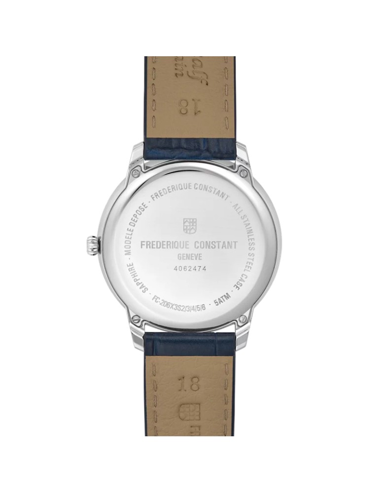 Frederique Constant Classics Moneta 37mm Blue Moon Phase Watch - 0