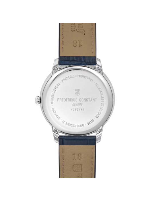 Frederique Constant Classics Moneta 37mm Blue Moon Phase Watch - 0