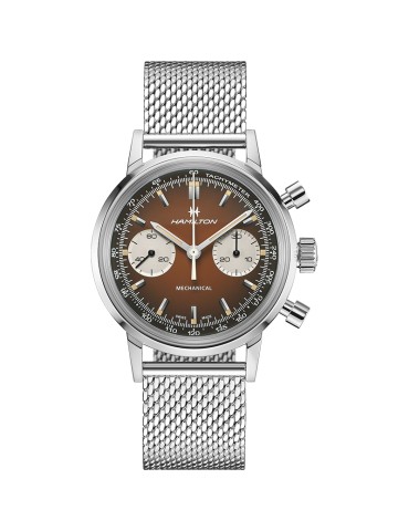 Orologio Hamilton - American Classic Intra-Matic Chronograph H 40mm Marrone - 0 2
