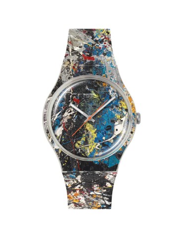 Orologio Swatch -Pollock's Alchemy-Solo Tempo-41mm-Multicolore-SUOZ366