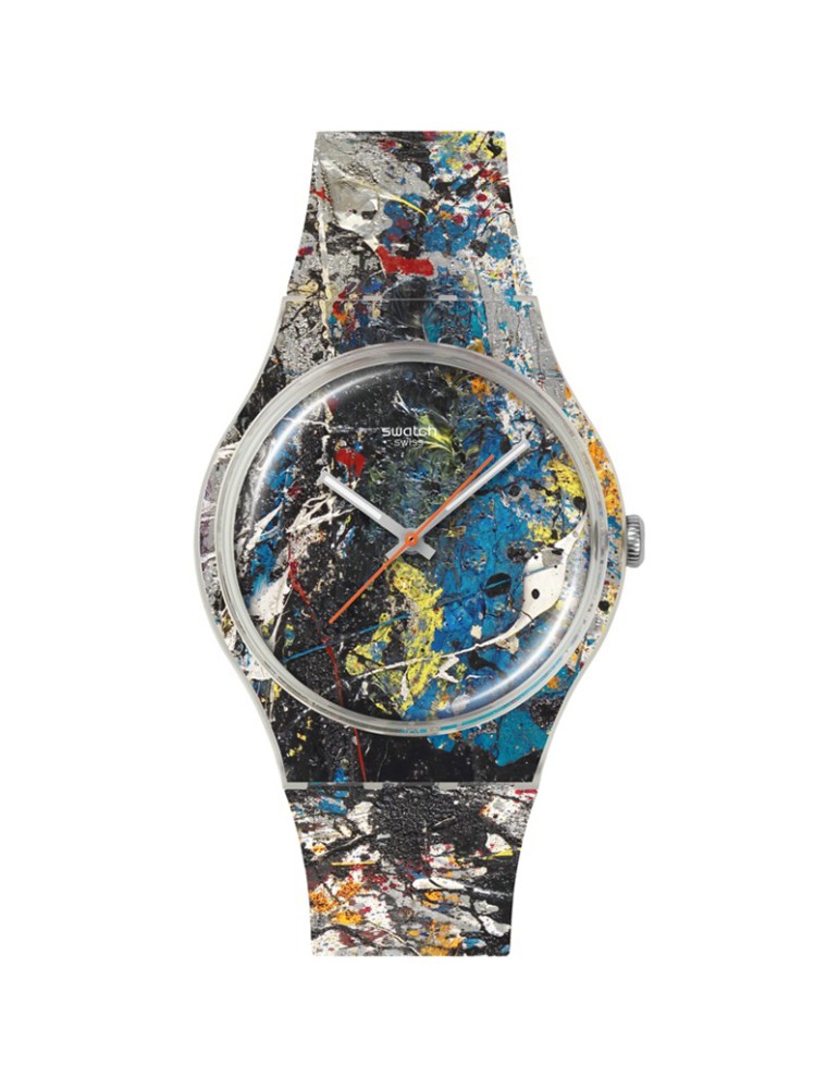 Swatch watch - Pollock's Alchemy - Time Only - 41mm - Multicolored - SUOZ366