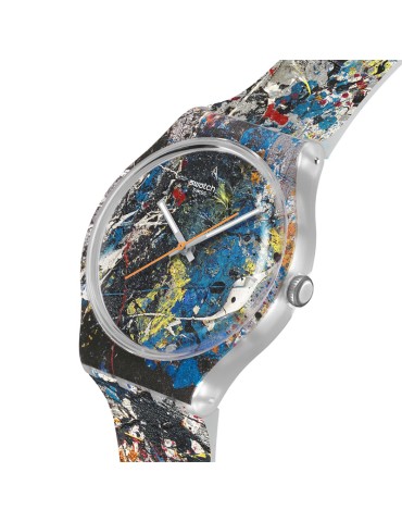 Orologio Swatch -Pollock's Alchemy-Solo Tempo-41mm-Multicolore-SUOZ366 2