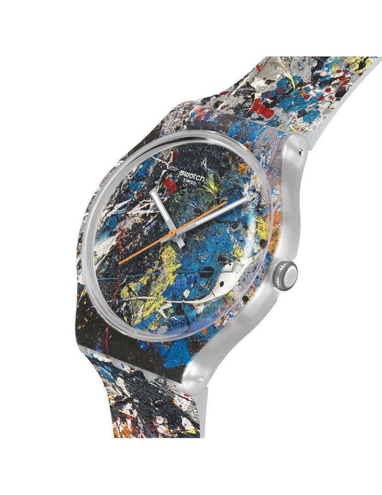 Orologio Swatch -Pollock's Alchemy-Solo Tempo-41mm-Multicolore-SUOZ366