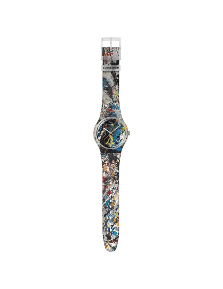 Orologio Swatch -Pollock's Alchemy-Solo Tempo-41mm-Multicolore-SUOZ366