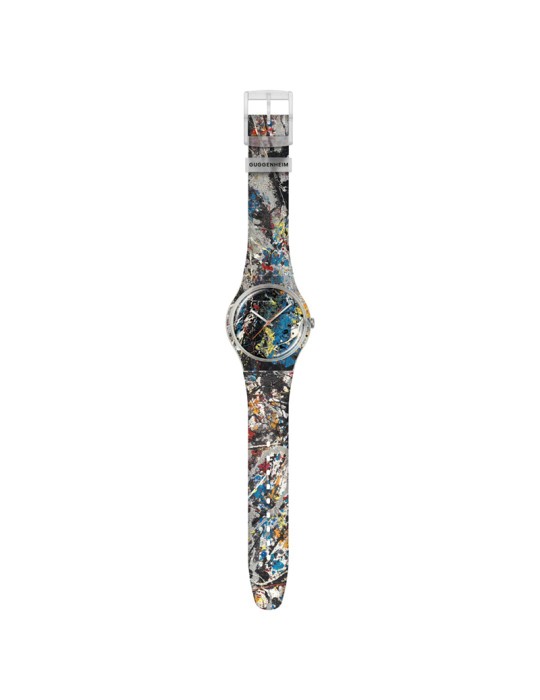 Swatch watch - Pollock's Alchemy - Time Only - 41mm - Multicolored - SUOZ366