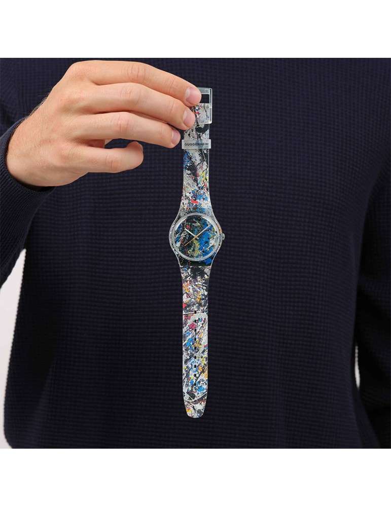 Swatch watch - Pollock's Alchemy - Time Only - 41mm - Multicolored - SUOZ366