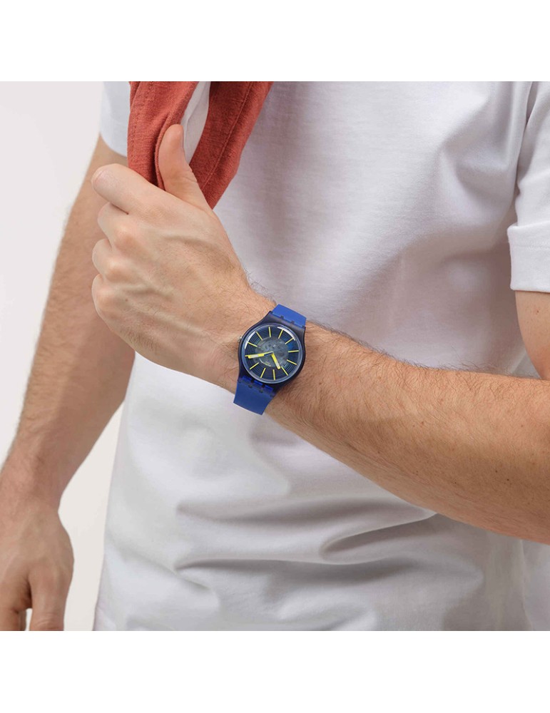 Orologio Swatch - Revealed in The Depths - Blu - 41mm - SO29I100