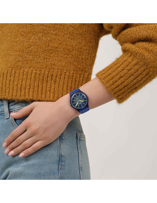 Orologio Swatch - Revealed in The Depths - Blu - 41mm - SO29I100
