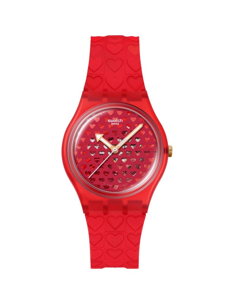 Swatch Watch - Love in Scarlet - Red - 34mm - Hearts - SO28Z122