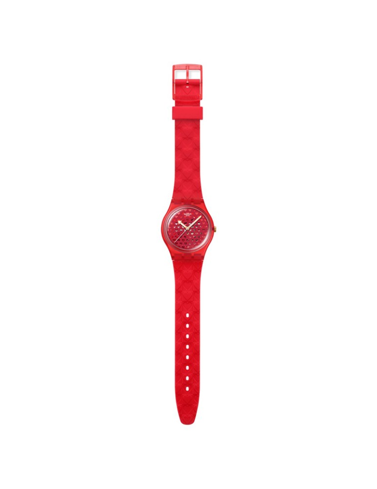 Swatch Watch - Love in Scarlet - Red - 34mm - Hearts - SO28Z122