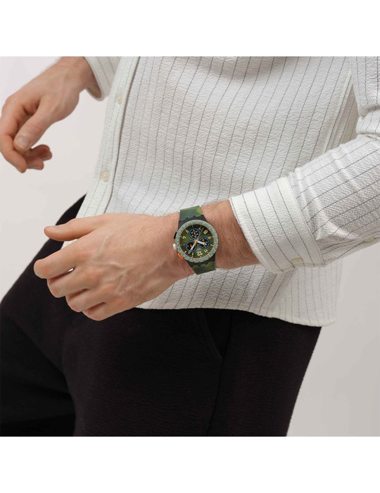 Orologio Swatch - Midday Camo - Cronografo Mimetico - 42mm - SUSB423